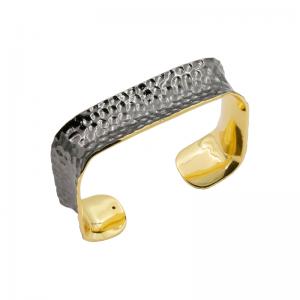 Recycled brass cuff