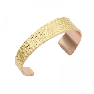 Recycled brass cuff